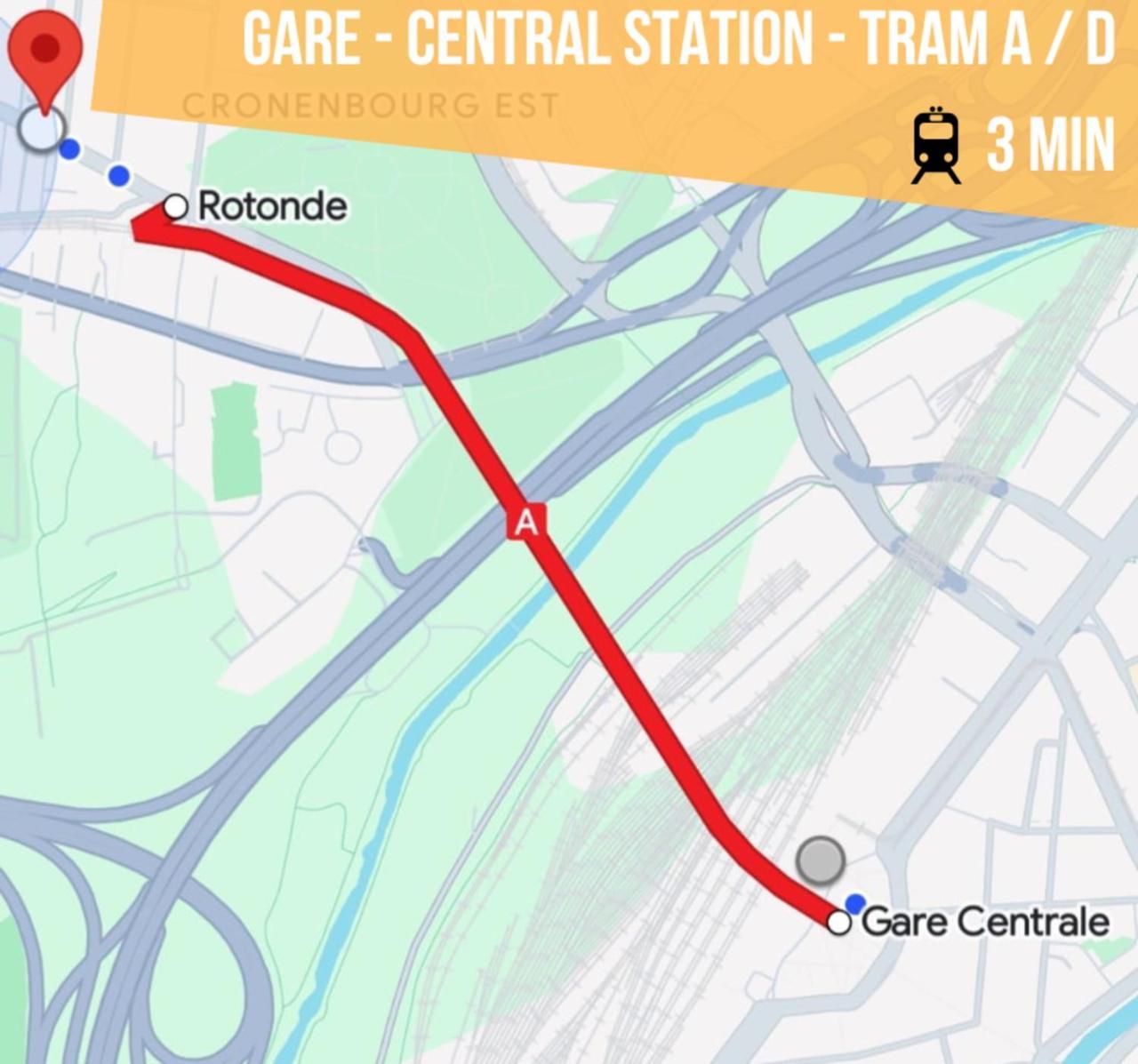 Lit Rond Tres Grand Et Confortable - Garage Possible Ou Parking Gratuit Rue - Gare 2 Min Et Ville 4 Min En Tram - Ciel Etoile - Netflix Videoprojecteur - Luxe Et Evasion 斯特拉斯堡 外观 照片